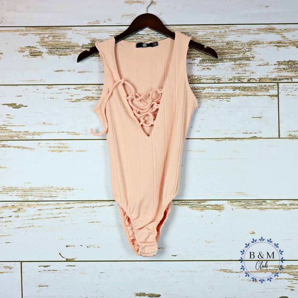 Missguided Women's Size 6 Nude Bodysuit